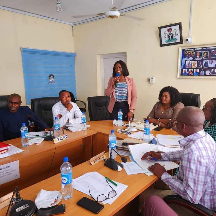 Dr Janet Ekpenyong and 18LG Chairmen decide towards primary health care services in CRS