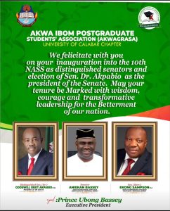 Unical Akwa Ibom postgraduate student association 