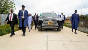 Gov. Otu visits Calabar South's ongoing road construction and pledges improved infrastructure