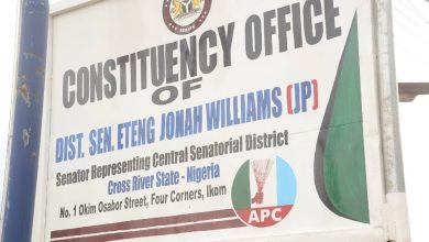 The Senator Representing Cross River Central Senatorial District, Senator Eteng Jonah Williams has opened his Constituency Office complex situated at no. 1 Okim Osabor Street, Four Corners, Ikom Local Government Area, Cross River State.