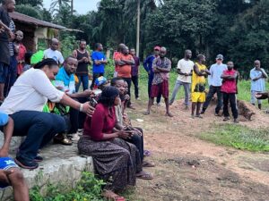 Martha, an indigene of Kubbong-Bette Community in Obudu, visited her people to inform them of running for the Chairmanship election 