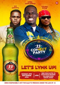 “33” Export Set for Ikom Weekend Turn up with Exciting “33” Connect Party Get ready, Ikom ! The “33” Connect Party is coming to town, and it's set to be the event of the season. Mark your calendars for Sunday, September 8, 2024, as Side view hotel, Ikom in Calabar transforms into a hub of friendship, laughter, and vibrant energy. “33” Export Beer, is well-known as a brand that cherishes the bonds of friendship and therefore invites you to join this exciting gathering designed to celebrate connection and community. For many years ‘33’ Export Beer has been much more than a beer - it’s a bridge between ‘Real Gees’ and a celebration of the joy of true friendship. The Brand’s campaigns are characterized by fascinating humor and convivial moments edged on the tenets of friendship and loyalty, and this has been long-standing in Nigeria. This is why the ‘33’ Connect Party would be a unique opportunity where friends reconnect and ‘Lynk up’, have a refreshing time, and unwind in the warm, welcoming atmosphere. The evening will be filled with laughter and a unique twist as the region's finest comedians will go head-to-head as a pair in a comedy battle after a friendly competition. The comedy face-off kickstarts with the freestyle vibes where the comedians will have 10 minutes each to get the audience cracking up and their best bants out. Attendees will be allowed to vote for their favorite comedy duo, adding an exciting competitive edge to the festivities. The winning duo gets to win a whooping #400,000 cash prize, while the first runner up duo with an #200,000 cash prize courtesy of “33” Export Lager Beer. But that’s not all. A party isn’t complete without music, and DJ Cheryl is ready to get the crowd moving with an energetic mix of tracks. The regions finest Talents like MC King Chalibaz , Young Bones, MC Mickey and MC Notbybaba , MC Clinton and MC Masterseb will also take the stage, providing a diverse range of exhilarating performances that cater to all entertainment tastes. Attendees will also engage in various games designed to help friends connect more while earning points. The more attendees play, the more they stand a chance to win fantastic prizes. Plus, there's a special offer where attendees can buy three bottles of “33” Export Lager Beer for the price of two, making it easier to enjoy more for less. Now, that’s not something to miss, is it? To spice up the evening with some interesting storytelling, Real Gees will have the opportunity to capture memorable moments with friends on the dedicated media wall. The “33” Connect Party also provides a platform for emerging musicians to showcase their talents. This opportunity would help them gain support from the audience and further strengthen their fanbase in the region, and that’s something to look forward to. The “33” Connect Party is an opportunity to let loose, laugh out loud, and create lasting memories with your friends. Whether you’re looking to come enjoy with your Real Gee or planning to add to your list of Gees, there’s something for everyone. Beyond this, “33” Export plans to hold the Connect Party in other regions of the country like Benin, and Abeokuta. Surely, you don’t want to be left out from the fun! Join “33’ Export Lager Beer at Side view Hotel Ikom, Calabar on Sunday, September 8, 2024, at 4 PM. Let’s come together, enjoy some great beer, and celebrate the connections that bring us joy and laughter. About “33” Export Lager Beer “33” Export Lager Beer is a premium brand under Nigerian Breweries, known for its commitment to quality and its passion for bringing people together. With a rich history of celebrating friendship and loyalty, “33” Export continues to be a favorite choice for those who value meaningful connections and convivial moments. 