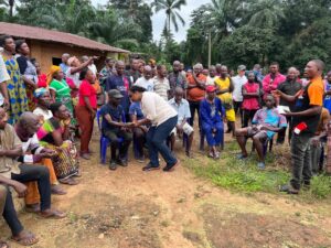 Martha, an indigene of Kubbong-Bette Community in Obudu, visited her people to inform them of running for the Chairmanship election 