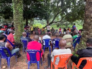 Martha, an indigene of Kubbong-Bette Community in Obudu, visited her people to inform them of running for the Chairmanship election 