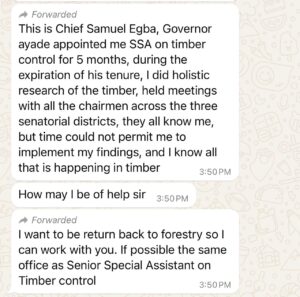 We are writing to address and refute the malicious and baseless allegations made against Dr. George O’ben-Etchi, Chairman of the Cross River State Forestry Commission, by Samuel Egba.