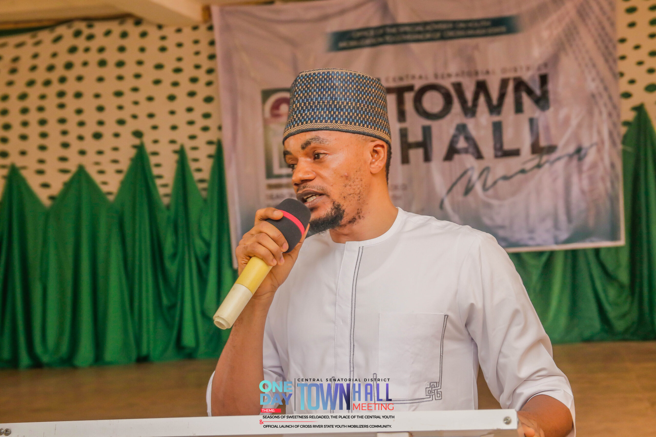 Comr. Dan Obo Jnr., successfully organized a one-day Central Senatorial District Town Hall Meeting in Ikom Local Government Area