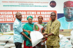 Asuquo Ekpenyong Facilitates Distribution of Foodstuffs to 500 Cross Riverians