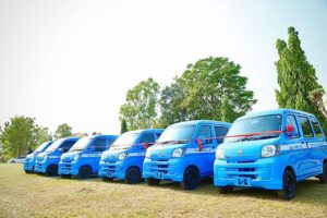 Ogoja mini buses as Gov. Otu Flag off Ogoja council bus