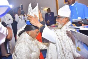 Prince Otu and his Wife, (Mrs.) Eyoanwan Bassey Otu, have both been consecrated and installed as Apostle and Bishop