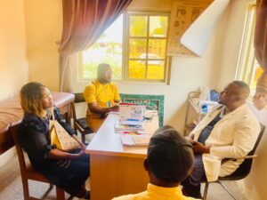 Mr. Coco-Bassey Esu, Special Assistant to the Governor of Cross River State on Nursing, recently visited Catholic Maternity Hospital Moniaya, Ogoja