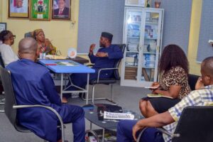 Great Ogban, recently met with the Commissioner for Women Affairs, Hon. Edama Irom, to harmonize plans for the upcoming International Women's Day celebration