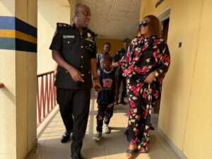 The Hon. Commissioner for Humanitarian Affairs in Cross River State, Dr. Mrs. Helen Isamoh Egodo has rescued a 10 year old child, master Ephraim Chinonso God'swill from physical torture and abuse