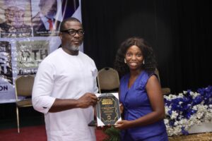 Dr. Ikechukwu Ukweh (CEO, Hogis Group) at the Cross River Men’s Summit is for male engagement organized by the special Assistant Gender Mainstreaming, Ms Utibe-Abasi Orok Bassey-Duke