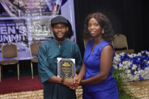 Oja Johnson at the Cross River Men’s Summit is for male engagement organized by the special Assistant Gender Mainstreaming, Ms Utibe-Abasi Orok Bassey-Duke
