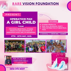 Rare Vision Foundation seeks support from well-meaning Nigerians