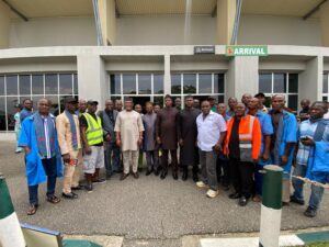 Mr. Oluwemimo Joseph Osanipin, Director-General of the National Automotive Design and Development Council (NADDC), and his team to Calabar for a working visit