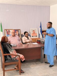 Cross River State Colleges of Nursing Sciences, led by the Special Assistant to the Governor on Nursing, Mr. Coco-Bassey Esu, recently paid a courtesy visit to the State's Head of Service
