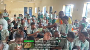 Bassey Akiba, has continued to demonstrate his commitment to educational development by reaching out to students of Margaret Ekpo Secondary School in Ward 2, Calabar Municipal.