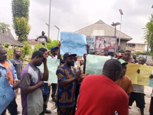 Youths Protest Appointment of Non-Indigene as Federal Polytechnic Ugep Rector organised by Cross River Youth Coalition for Good Governance