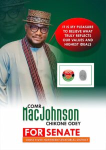 MacJohnson Chikone Odey Declares To Run For Senate Seat Come 2027 Elections