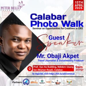 Peter Bello Foundation has announced plans to host a creative industry seminar in Calabar