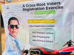 grassroots voters registration exercise was successfully conducted across polling units in Okpoma Ward