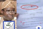 INEC Death Certificate Form