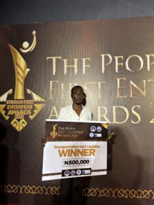 NowNow Dispatch Bags Logistics Company of the Year from Cross River State Government