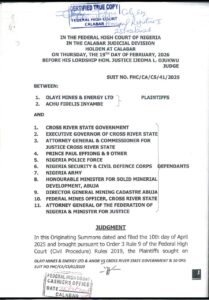 Doveline Accuses Paul Effiong of Abusing Public Office, Demands Accountability Over Mining Operations