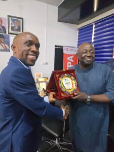 ARD-UCTH President Dr Ofem Ofem presents award to Cross River Health Commissioner Dr Henry Egbe Ayuk