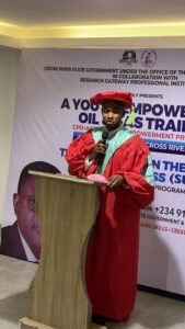 Thankgod Arong at Cross River State flags off CPD-accredited oil and gas training for 2,000 youths under Governor Otu’s administration 