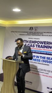 Ukpong Umoh at Cross River State flags off CPD-accredited oil and gas training for 2,000 youths under Governor Otu’s administration 